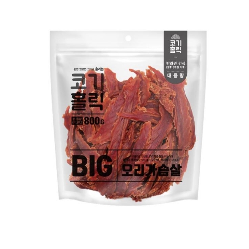 코기홀릭 빅 오리가슴살 육포 800gg