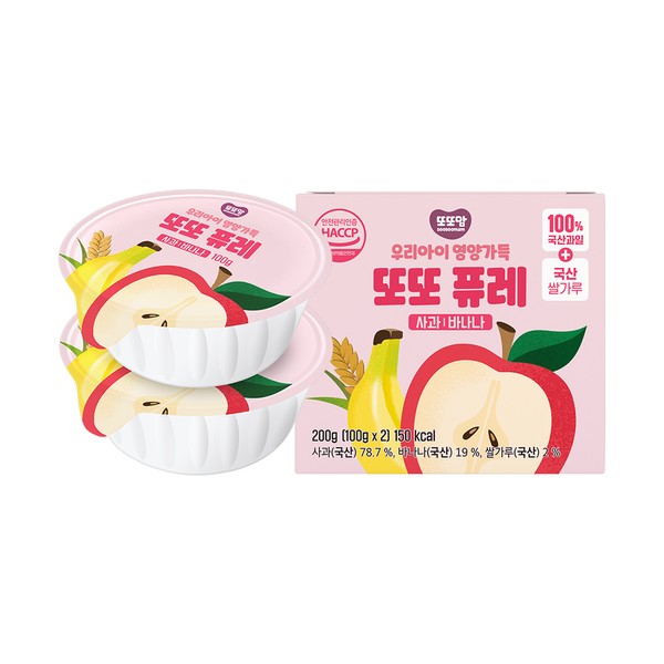 그로위드 또또맘 또또 퓨레 사과바나나 200g