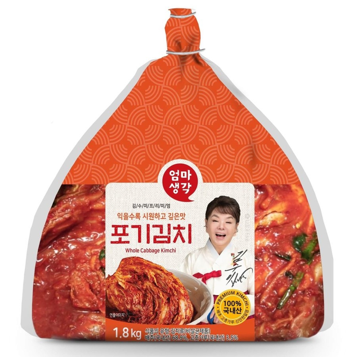 드림엘푸드 김수미 엄마생각 포기김치 1.8kg