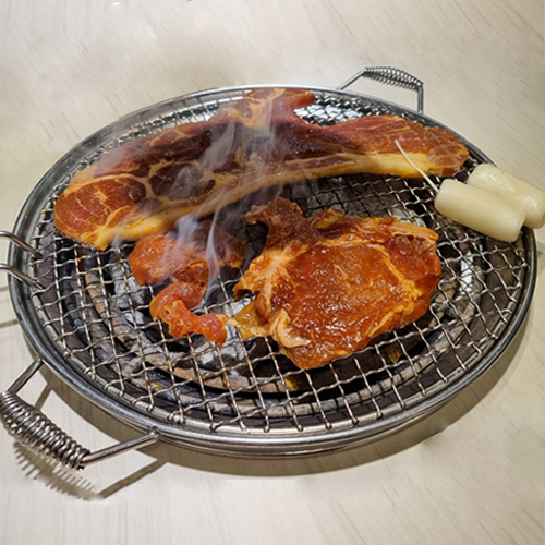 명륜진사갈비 화로 업소용 숯불 그릴 1개 명륜화로 고급형 320고정링