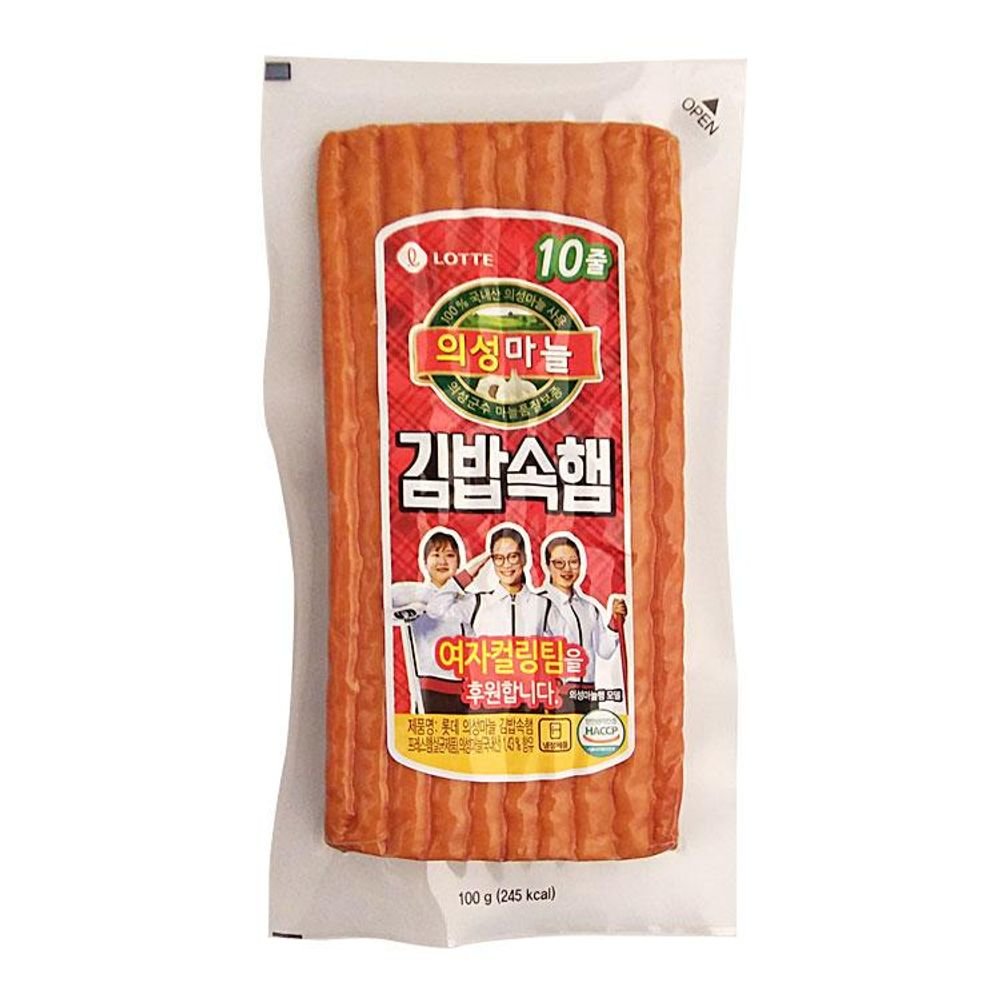 52FA 롯데푸드 의성마늘 김밥속햄 100G JHQSR40X