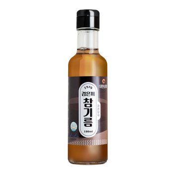 대현상회 저온압착 검은깨 참기름 180ml