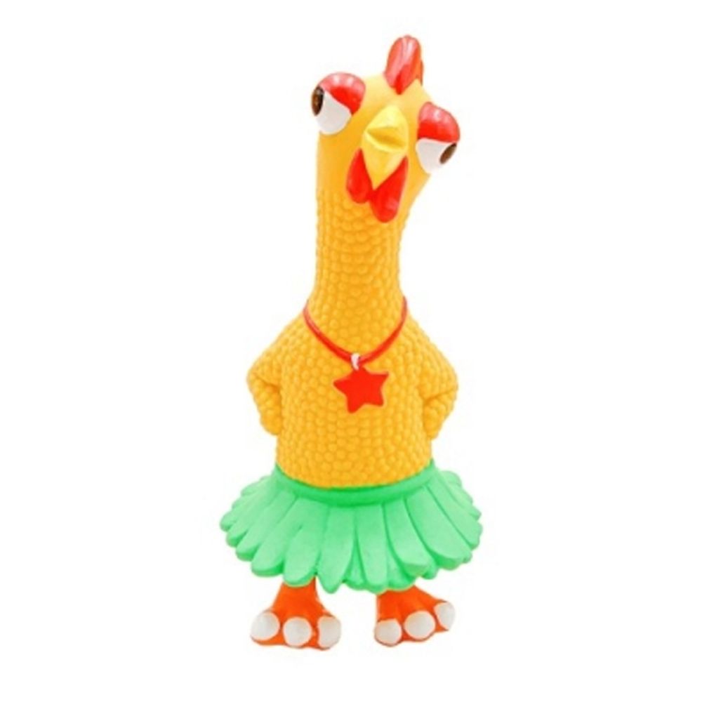 강아지 훌라 치킨 라텍스 장난감 1P 애견 삑삑이 토이