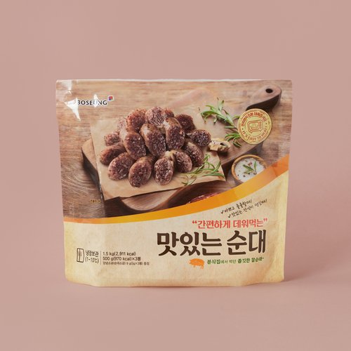 보승식품 트레이더스 간편하게 데워먹는 맛있는순대 1 5kg