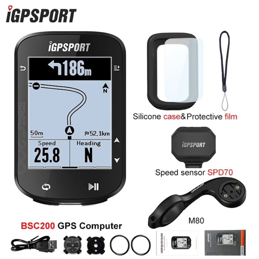 사이클링 자전거 속도계 로드 컴퓨터 무선 스마트 gps 멀티 스피드 센서 set 3 1개 BSC200