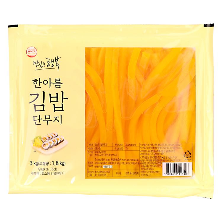 한아름 김밥 단무지 3KG WFGQGT3
