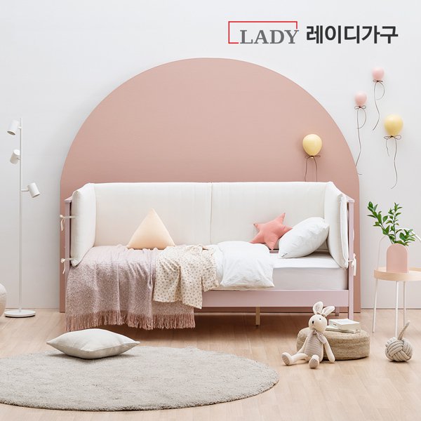 레이디가구 스칸딕 데일리 원목침대 데이베드 SS
