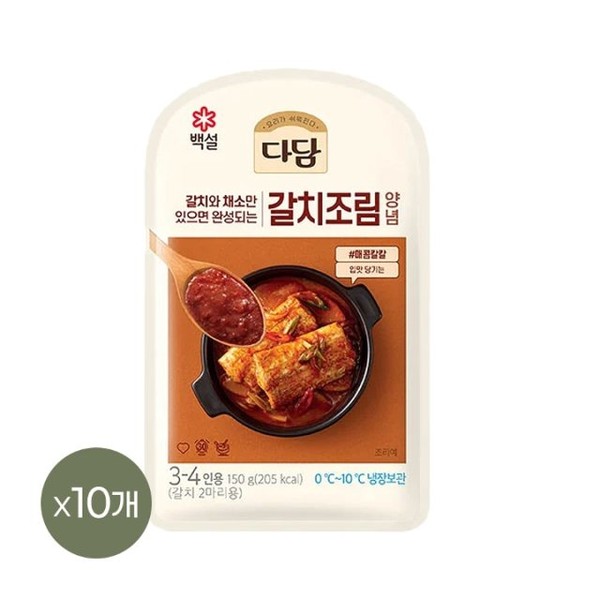 CJ제일제당 다담 갈치조림 양념 150g x10개