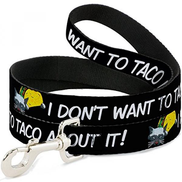Dog Leash Taco Cat I Dont Want to Taco Bout It 10 2 m 길이 3 8 cm 너비