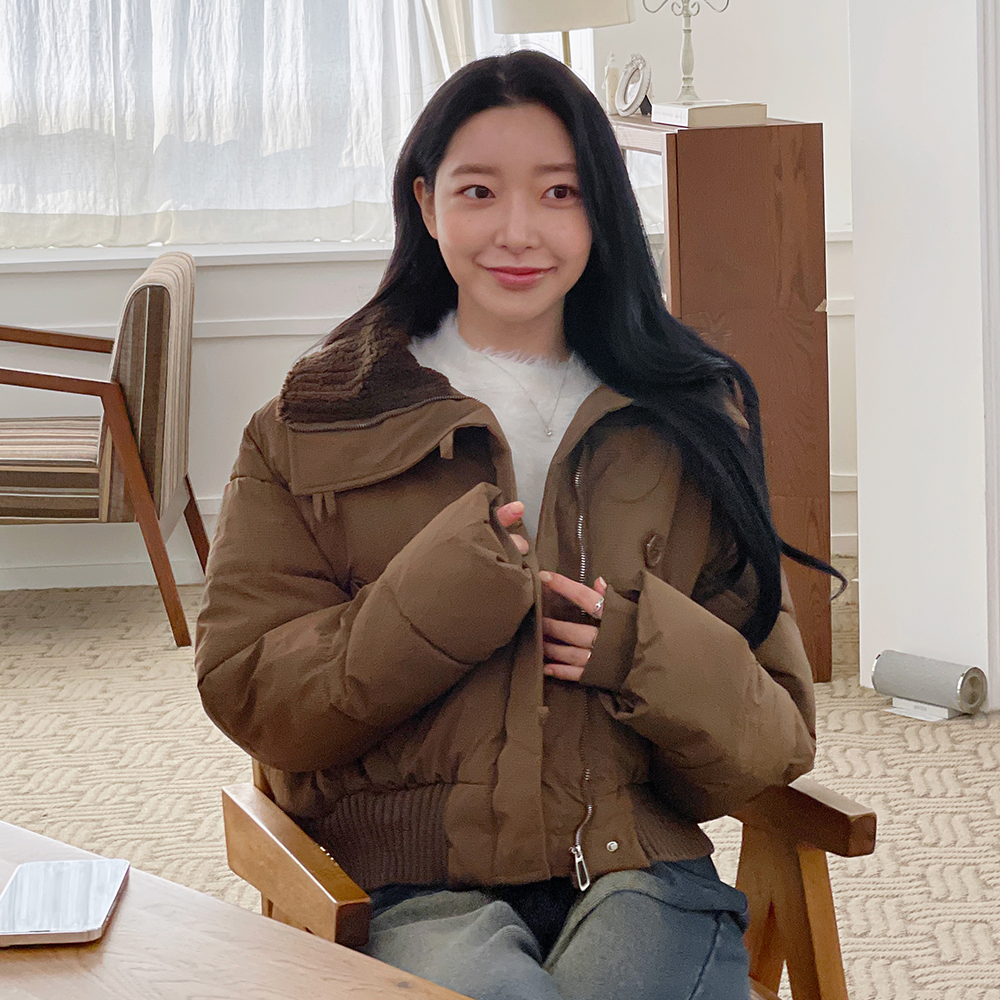 디아미뇽 유애니 숏 패딩