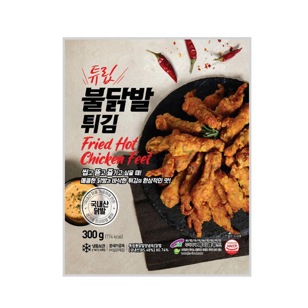 튜립불닭발 튀김 300g 국내산 닭발 튀김 제이엠푸드