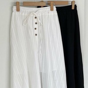 코튼 줄지 의류 사선 미시 307P702S