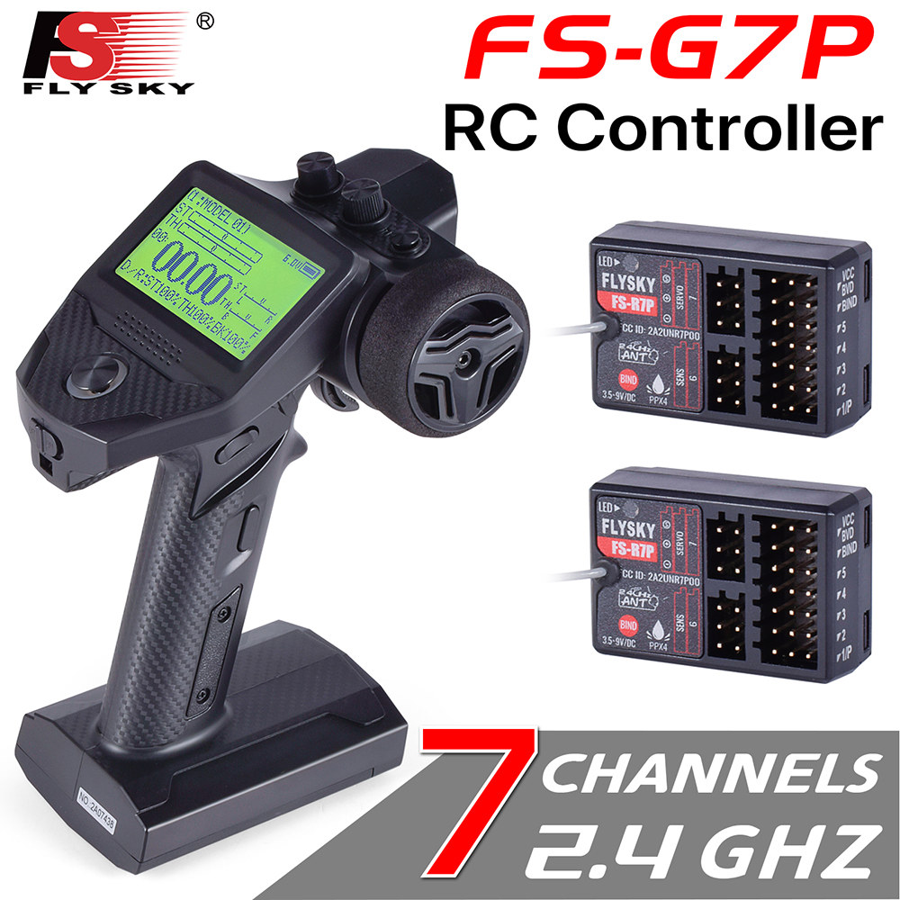 Flysky G7P RC 송신기 수신기 크롤러 트럭 자동차 보트 로봇 FS 용 R7P 7CH 2 4Ghz 원격 컨트롤러