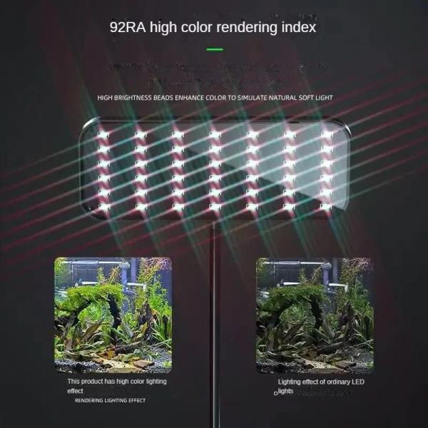 RGB 브라이트닝 어항 수초 성장 LED 풀 스펙트럼 수족관 악세사리 병 조경 조명