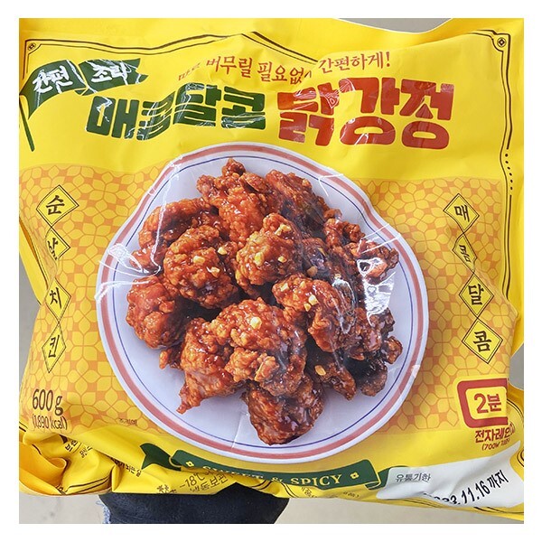 동해식품 노브랜드 동해식품 매콤달콤 닭강정 600g 종이박스포장 1개