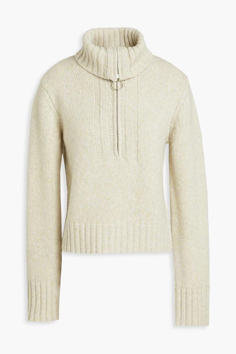 조셉 N07 조셉 여성 니트 스웨터 Wool and cashmere blend half zip sweater