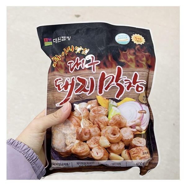 대원푸드 대원캠핑 스파이시맛 대구돼지막창 종이박스포장 400g 1개