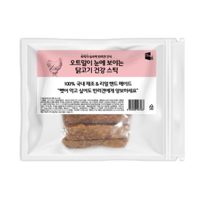 펫컴 오트밀이 눈에 보이는 닭고기 건강 스틱 300g