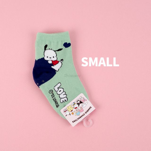 천유 산리오 아동 빅하트 양말 - 포차코 S mm 130-160