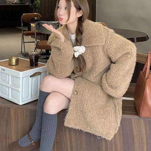제이0 리븐 세일러 카라 롱 긴팔 니트 가디건