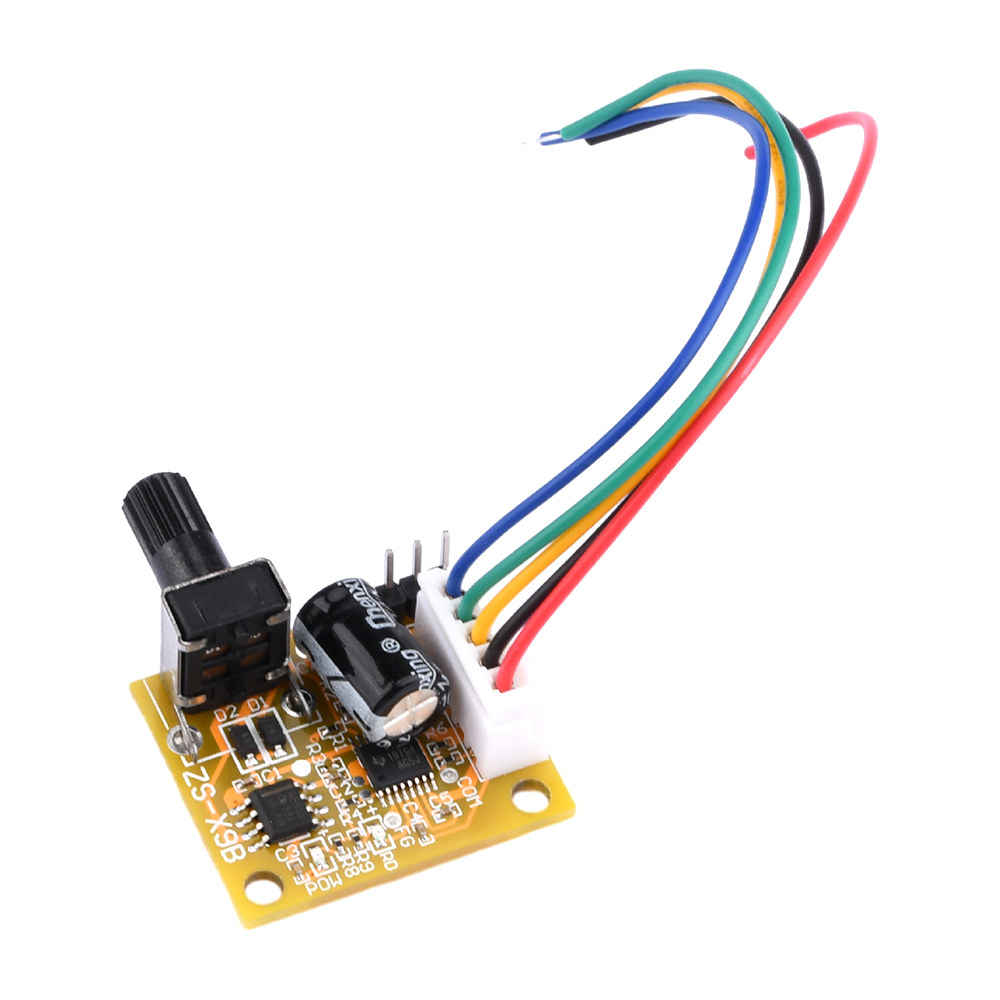 직류 15W 무브러시 3상 모터 드라이브 2A 속도조절기 무센서 보드 모듈 5V-12V