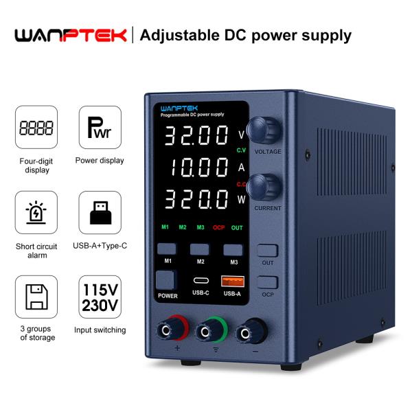 전원공급장치 파워서플라이 Wanptek 실험실 DC 전원 공급 장치 32V 10A 62V 5A 인코더 벤치