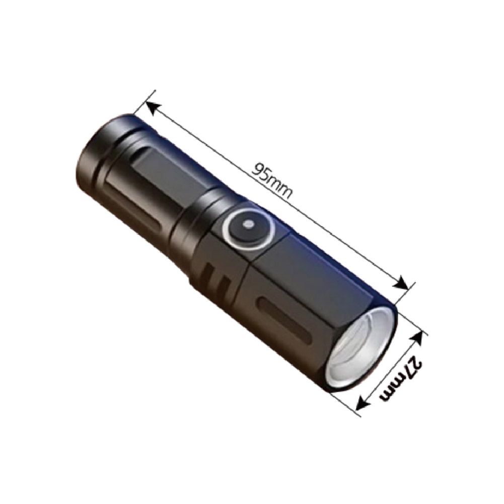 디제이디 LED 충전식 캠핑 등산 비상용 휴대용 미니 손전등 535-1 후레쉬