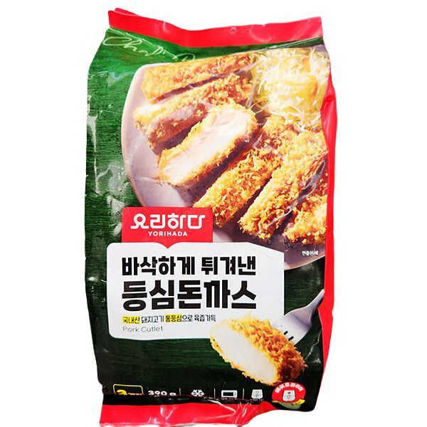 요리하다 바삭하게 튀겨낸 등심 돈까스 390g x 1개