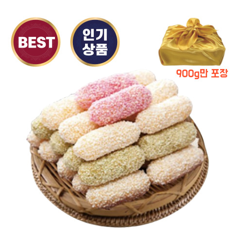 혼합 찹쌀 유과 선물세트 명절 설 추석 바삭한 식감 1개 300g