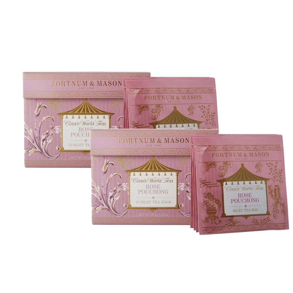 포트넘앤메이슨 포트넘앤메이슨 Fortnum mason Rose Pouchong Silky Tea Bags 포트넘앤메이슨 로즈파우청 장미꽃차 실키 티백 영국... 
