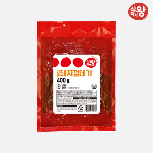 식자재왕 라이브 식자재왕 불타는 양념돼지껍데기 400g x 3묶음