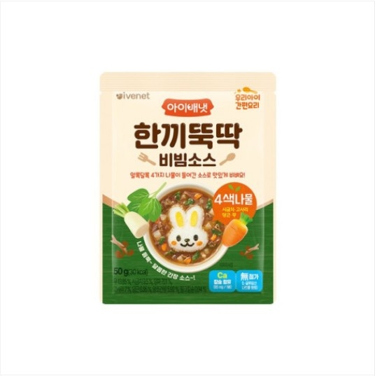 아이배냇 아이배냇 한끼뚝딱 비빔소스 4색나물 50g