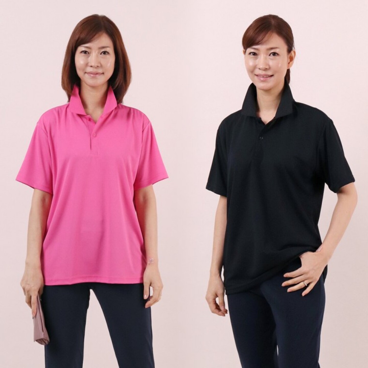 쿨링카라넥반팔티 중년 임부복 큰옷 PC4428