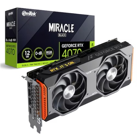 이엠텍 이엠텍 지포스 RTX 4070 MIRACLE BLACK D6X 12GB