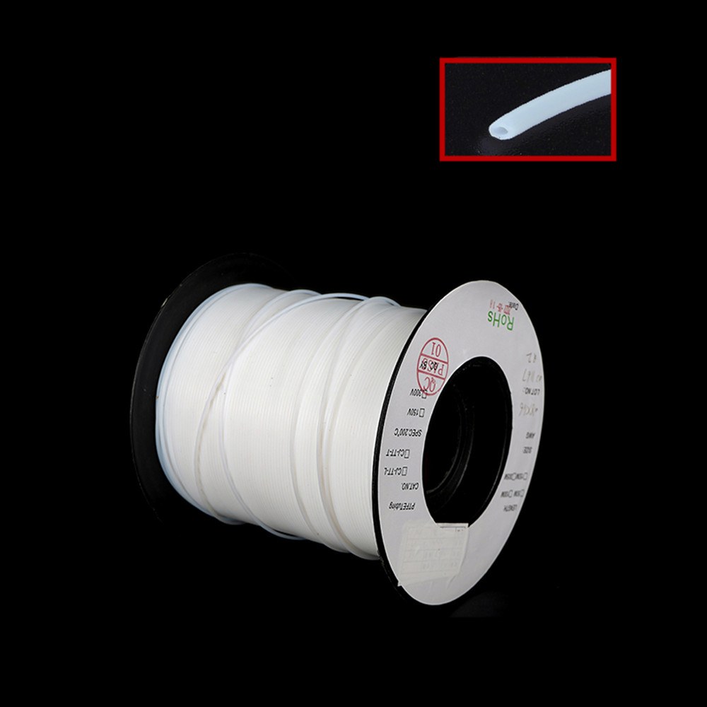 PTFE 튜브 ID 0 3-0 6-0 8-1-1 2 1 5-1 6-1 8-2-2 5-3-4mm 모세관 절연 호스 경질 파이프 온도 내식성