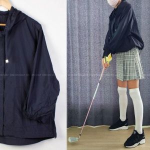 여성 간절기 칠부 점퍼 바람막이 아노락