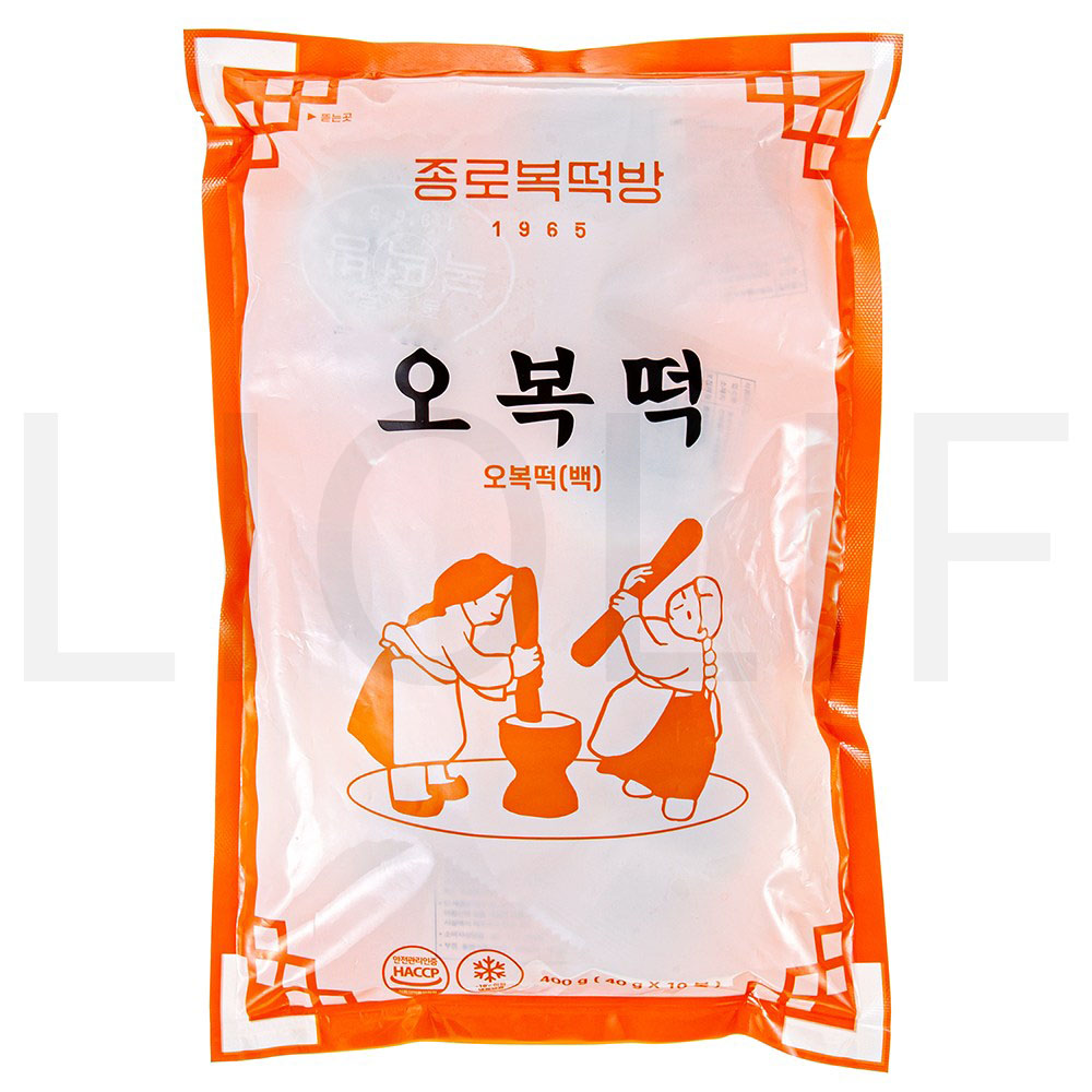 종로복떡방 떡 오복떡 백 10개입 냉동 400g 4개