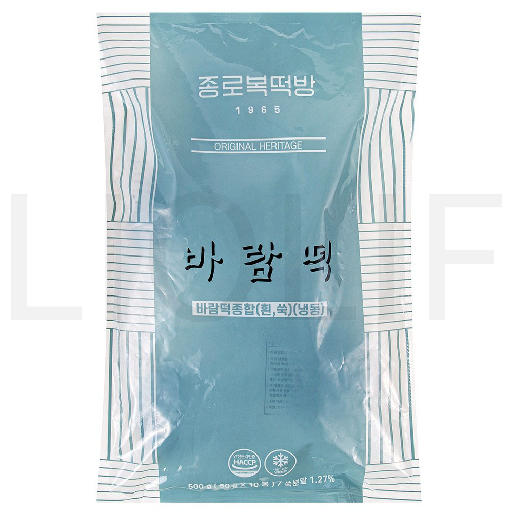종로복떡방 떡 바람떡종합 10개입 냉동 500g 3개