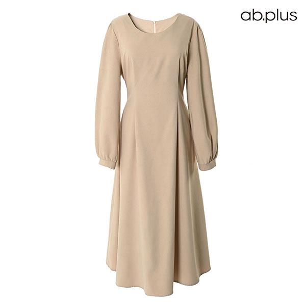 에이비플러스 ab plus 라운드넥 무지 백리본끈 원피스 LSY1MO31A 254792