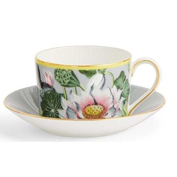 웨지우드 wedgwood 웨지우드 원더러스트 워터릴리 찻잔 커피잔 접시 세트