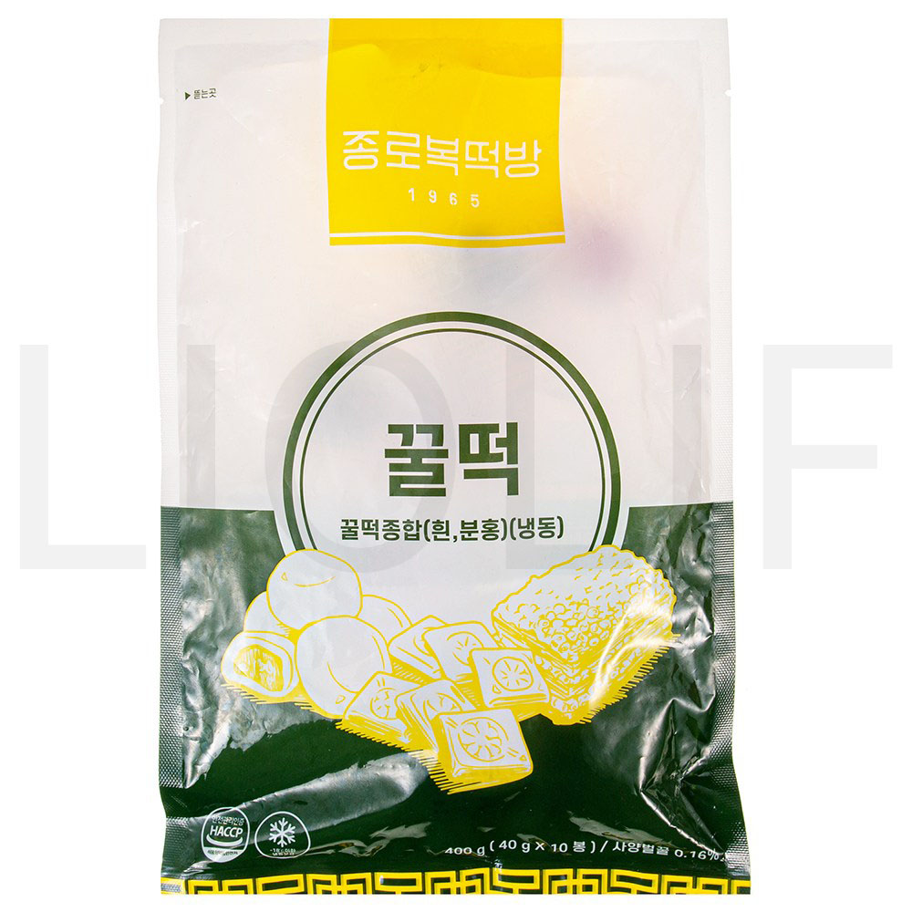 종로복떡방 떡 꿀떡종합 10개입 냉동 400g 1개