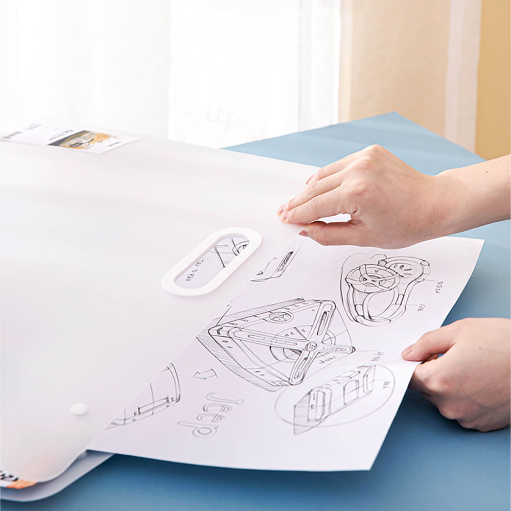 델리 4절 8절 도화지 보관 정리 파일 백 A3 그림 도면 화일 가방