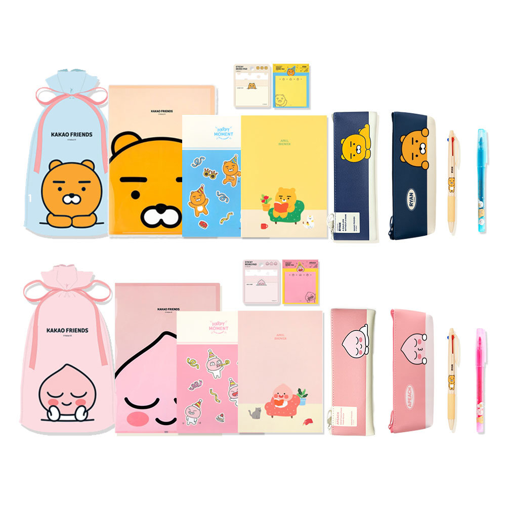 아이콘스 카카오프렌즈 카카오프렌즈 열공문구 선물세트