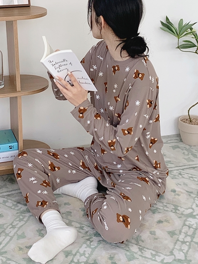 1 1 찰랑 사방스판 루즈핏 꿀잠 잠옷 세트