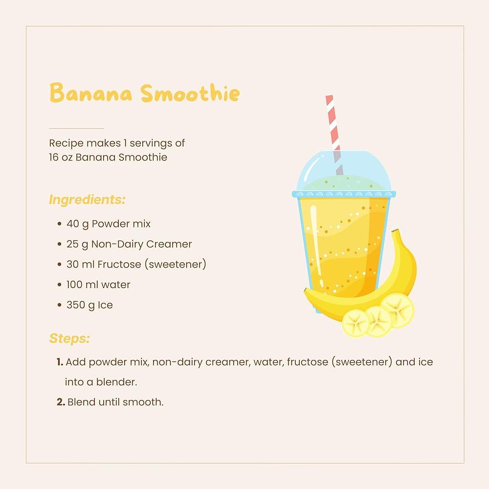 Bossen Bubble Tea 파우더 믹스 바나나