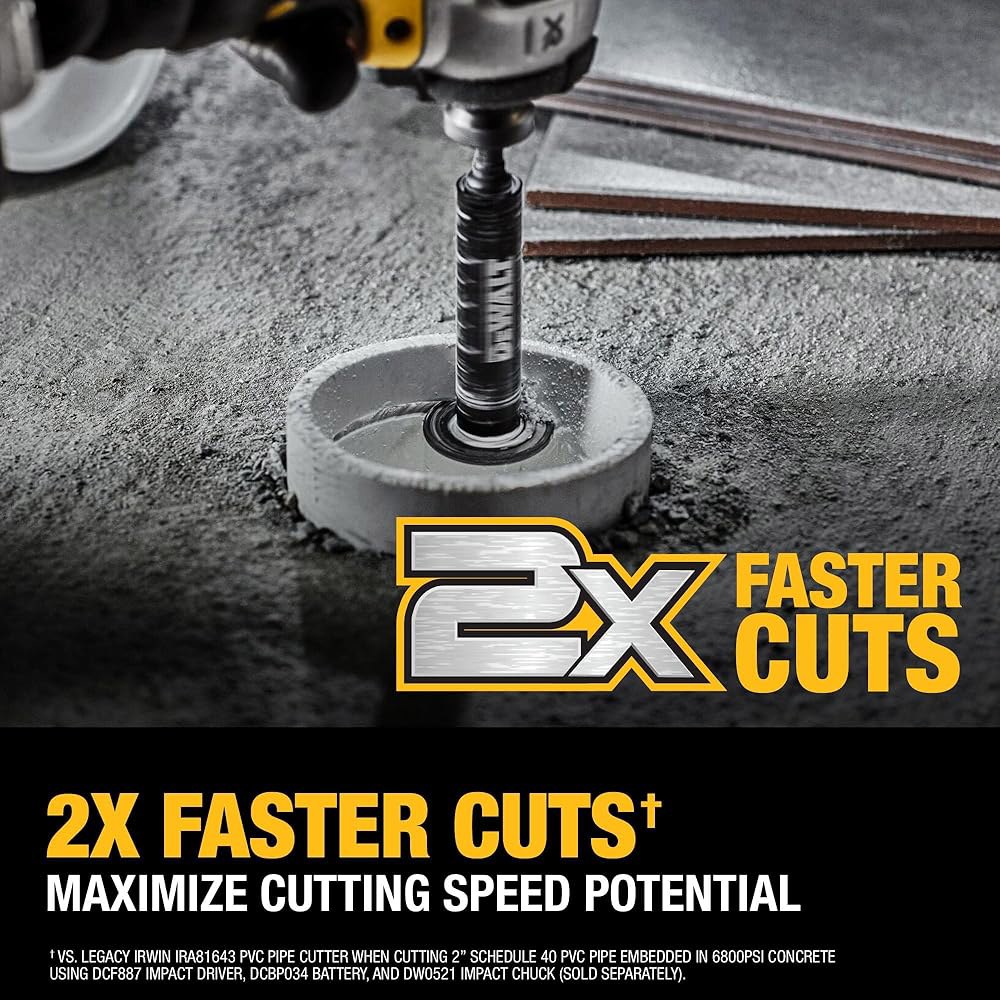 DEWALT Impact 파이프 커터 PVC 커터 다이아몬드 그릿 커팅 휠 DWAIPCIR