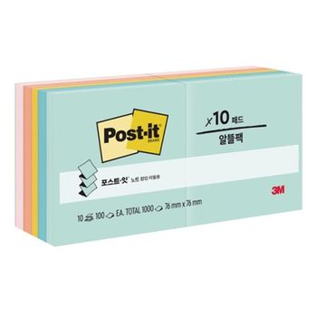 3M 포스트-잇 팝업리필 컬렉션팩 비치사이드 KR330-10