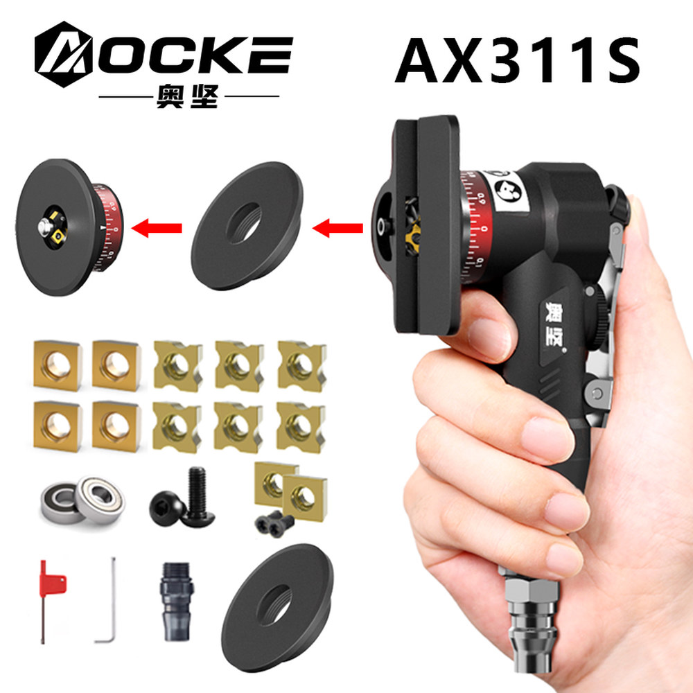 AOCKE 공압 모따기 총 도구 에어 미니 그라인더 디버링 베벨 트리밍 기계 금속 30000RPM
