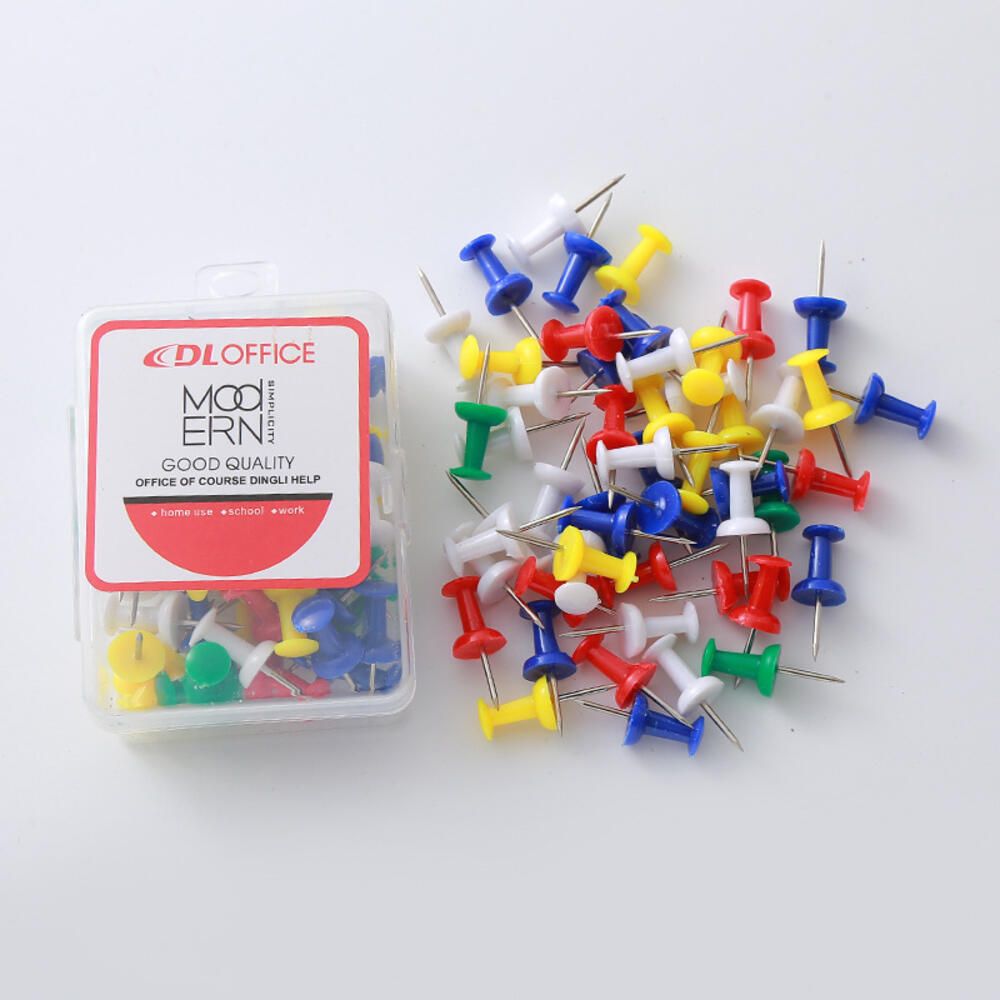 컬러 다용도 게시판 압정 코르크 핀 50p