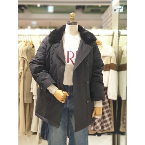 파프리카 루미앤플로 안감퍼 더블 하프코트 LJ1CT101